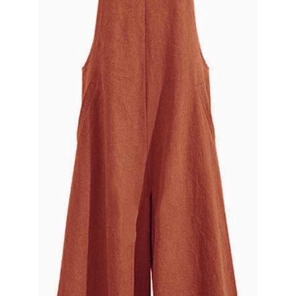Women's Rust Jumpsuit - Picture 2 of 5